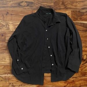 Ralph Lauren Black Button-Down Shirt